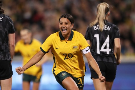 Sam Kerr makes history with FIFA cover
