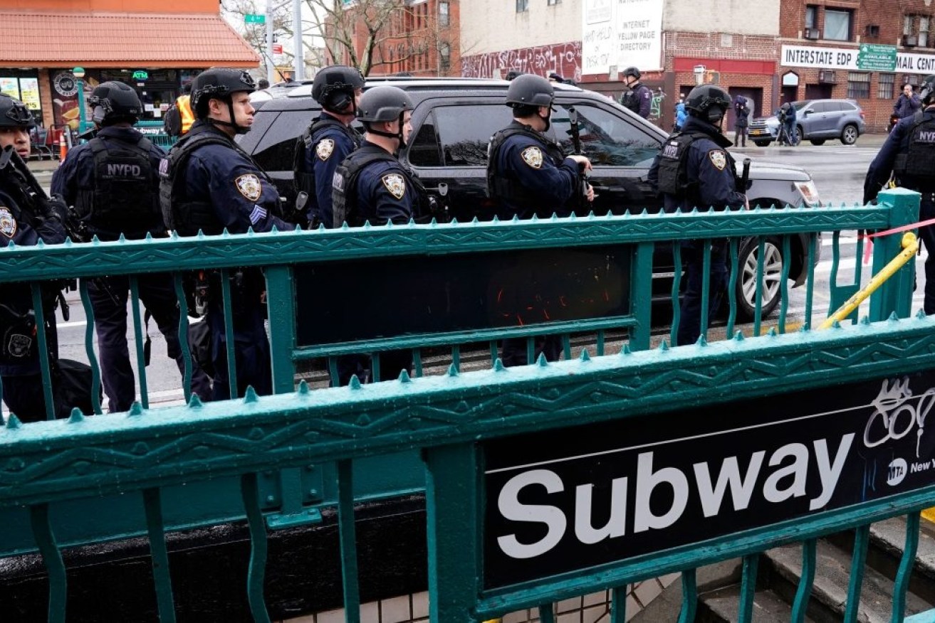 Police mounted a massive manhunt for subway gunman Frank James. <i>Photo: Getty</i>