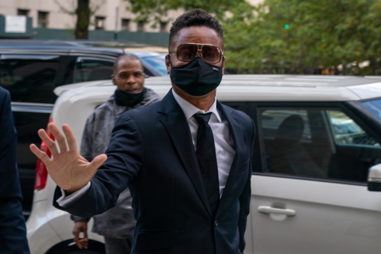 Cuba Gooding jnr at an earlier court hearing. He has pleaded guilty to one charge.