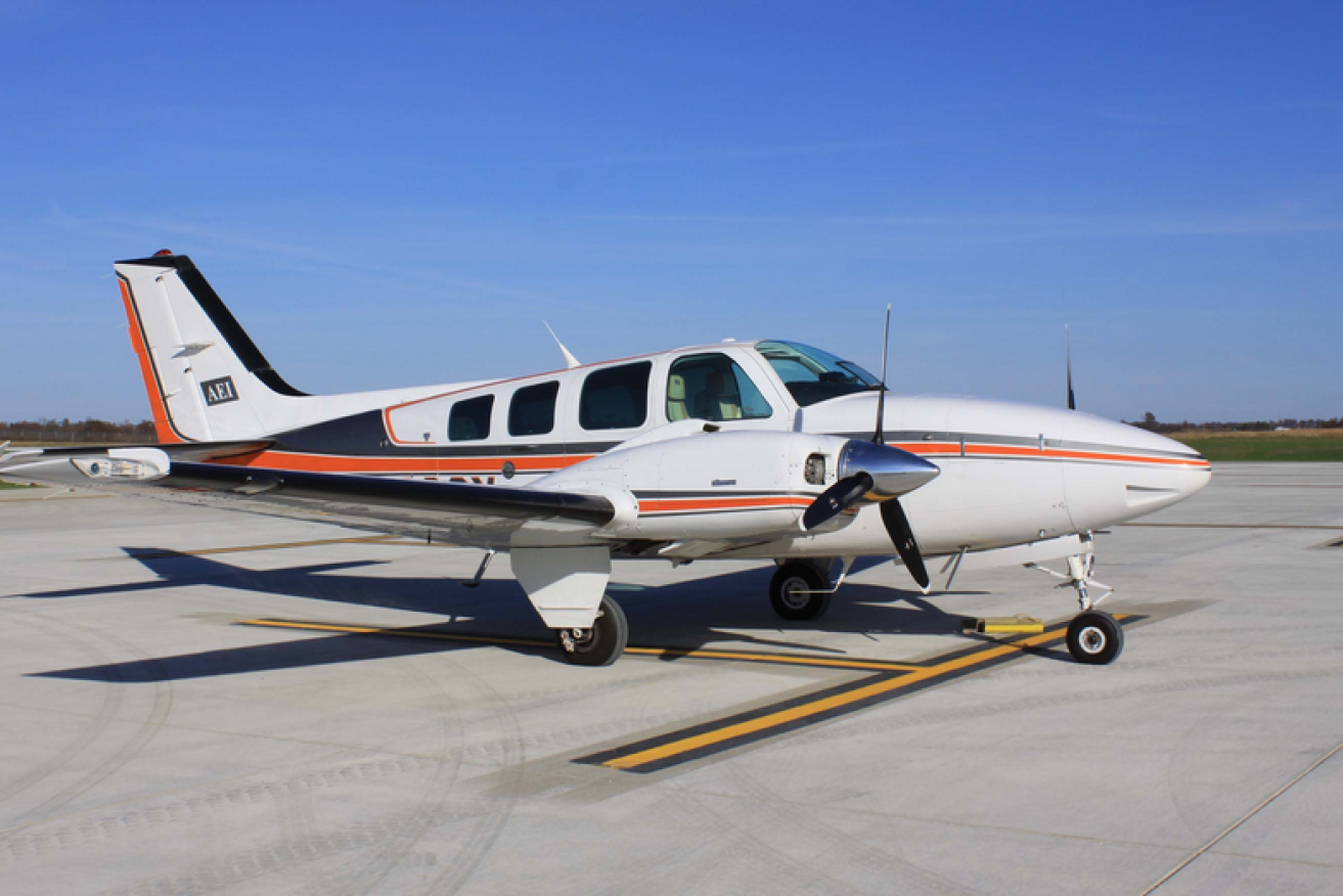 A Beechcraft Baron similar to the one involved in the fatal Kununurra crash.