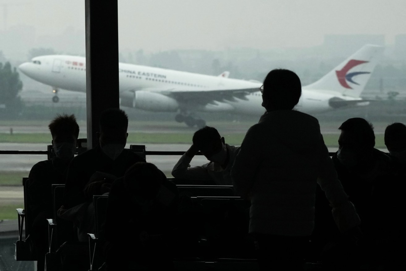 A China Eastern Airlines jet takes off from Baiyun Airport in Guangzhou province.