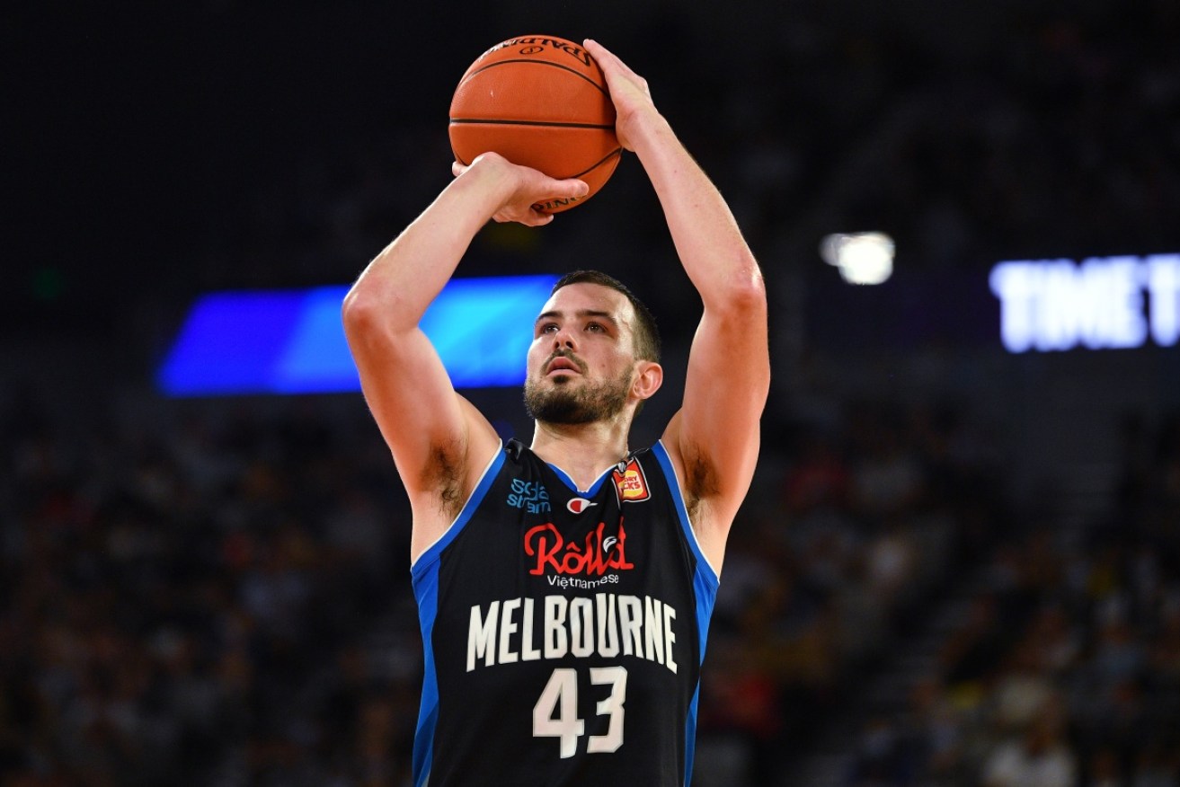 Chris Goulding has scored a game-high 27 points in Melbourne United's NBL home win over Cairns. 