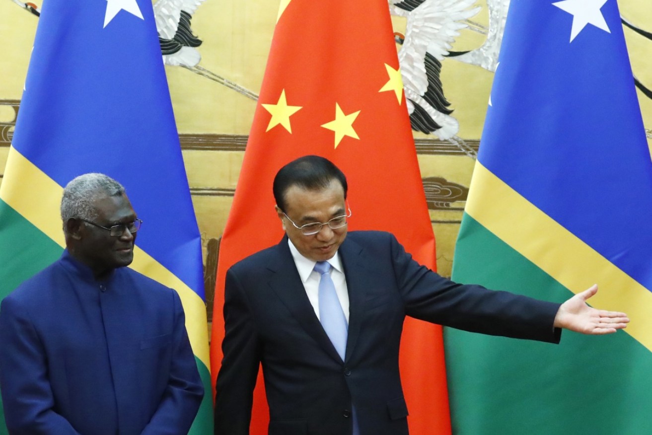 Beijing says a security pact between China and the Solomon Islands has been formally signed. 
