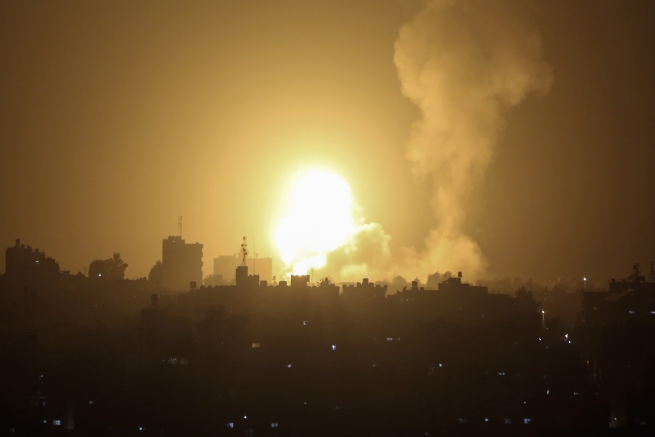 Another blast rocks the night as Israel and Hamas reignite their war after months of relative peace. <i>Photo: AP</i>