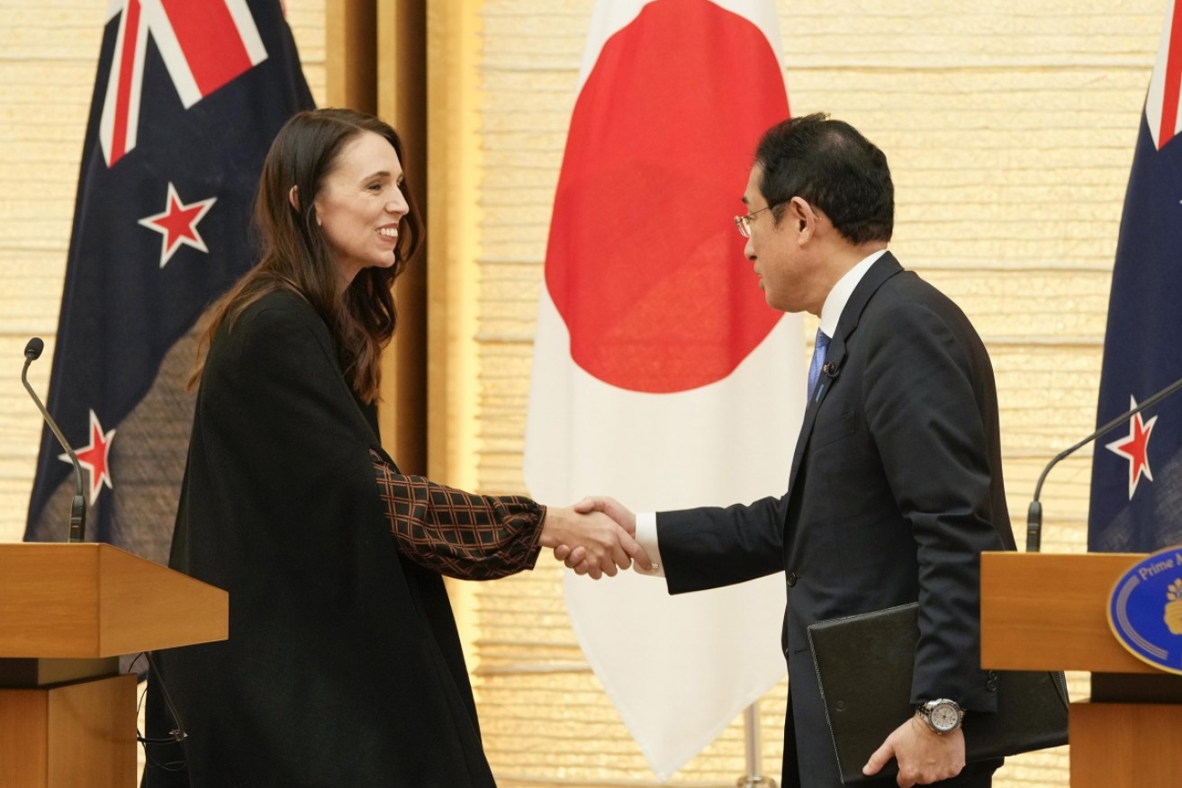 New Zealand Prime Minister Jacinda Ardern has met with her Japanese counterpart Fumio Kishida.