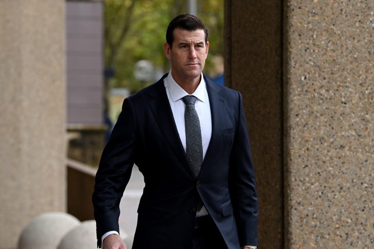 An ex-SAS soldier has repeatedly denied colluding with Ben Roberts-Smith over their evidence.