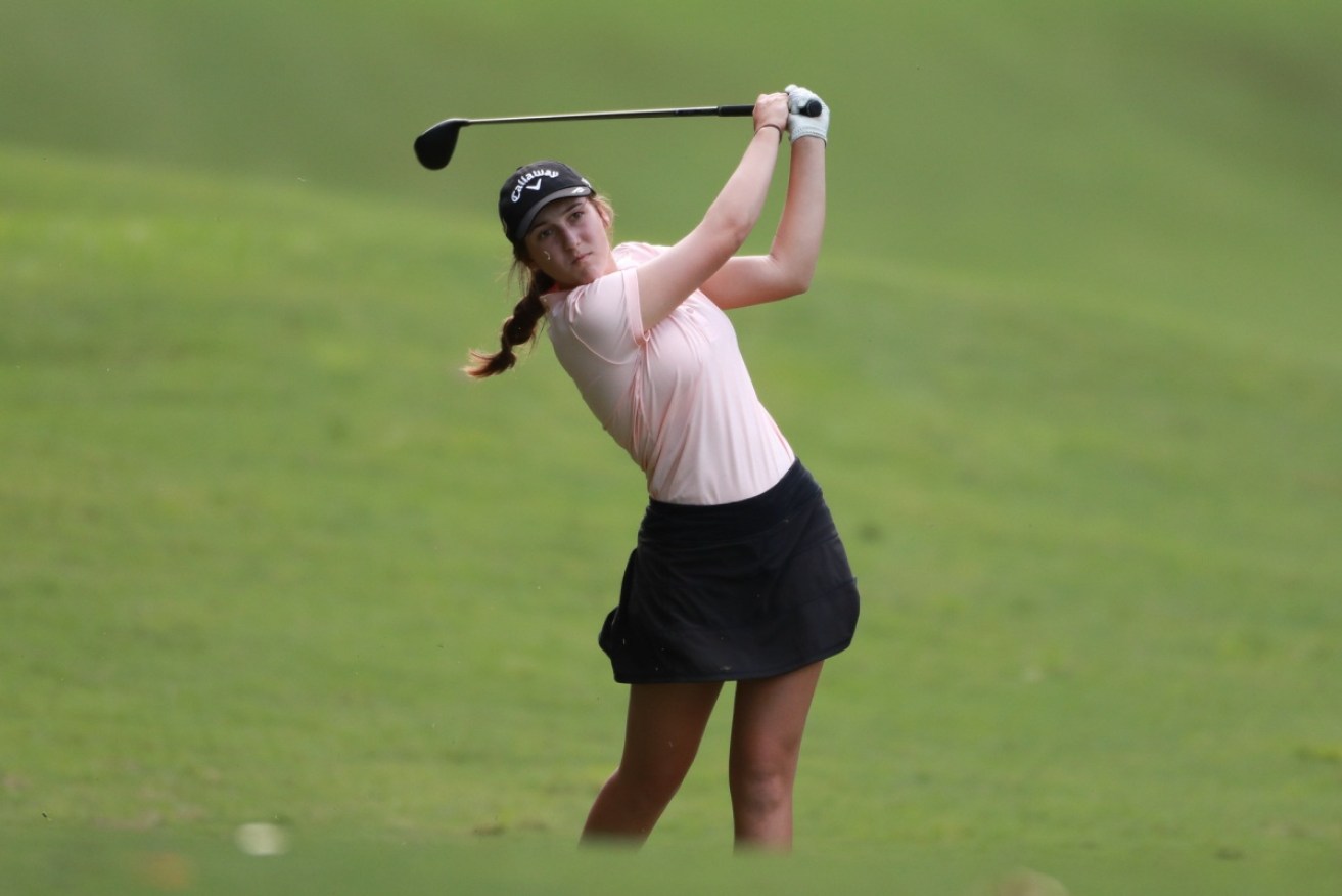 Fifteen-year-old Sarah Hammett tied for sixth in the Australian Women's Classic.