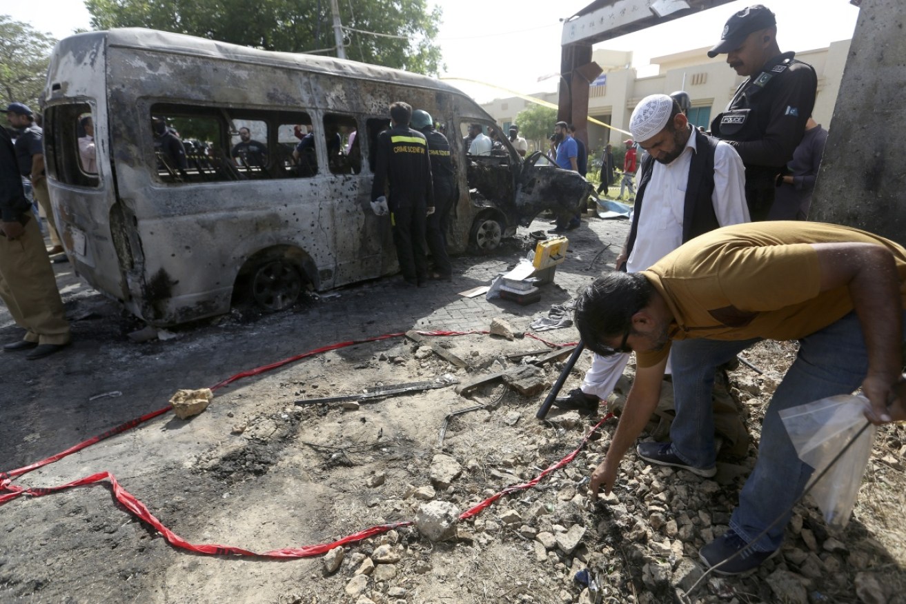 A bomb blast in Karachi, Pakistan, has claimed the lives of at least four people.