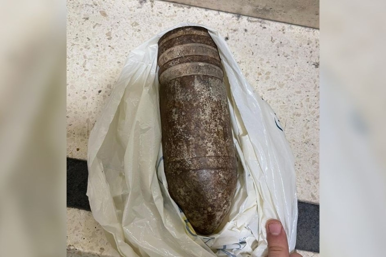 An American family declared this shell to airport security staff, prompting a hasty evacuation of the terminal.