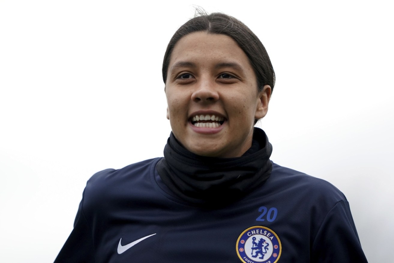 Chelsea's Australian star Sam Kerr has been named England's Women's Footballer of the Year.