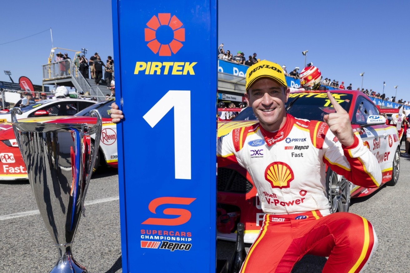 Will Davison has won Sunday's first Supercars race at Perth's Wanneroo Raceway.