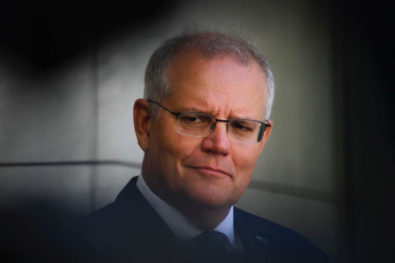 Scott Morrison at Parliament House on January 10, 2022.