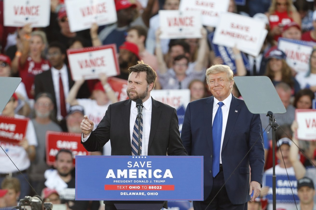 Former US president Donald Trump has thrown his weight behind Ohio Senate candidate J.D. Vance