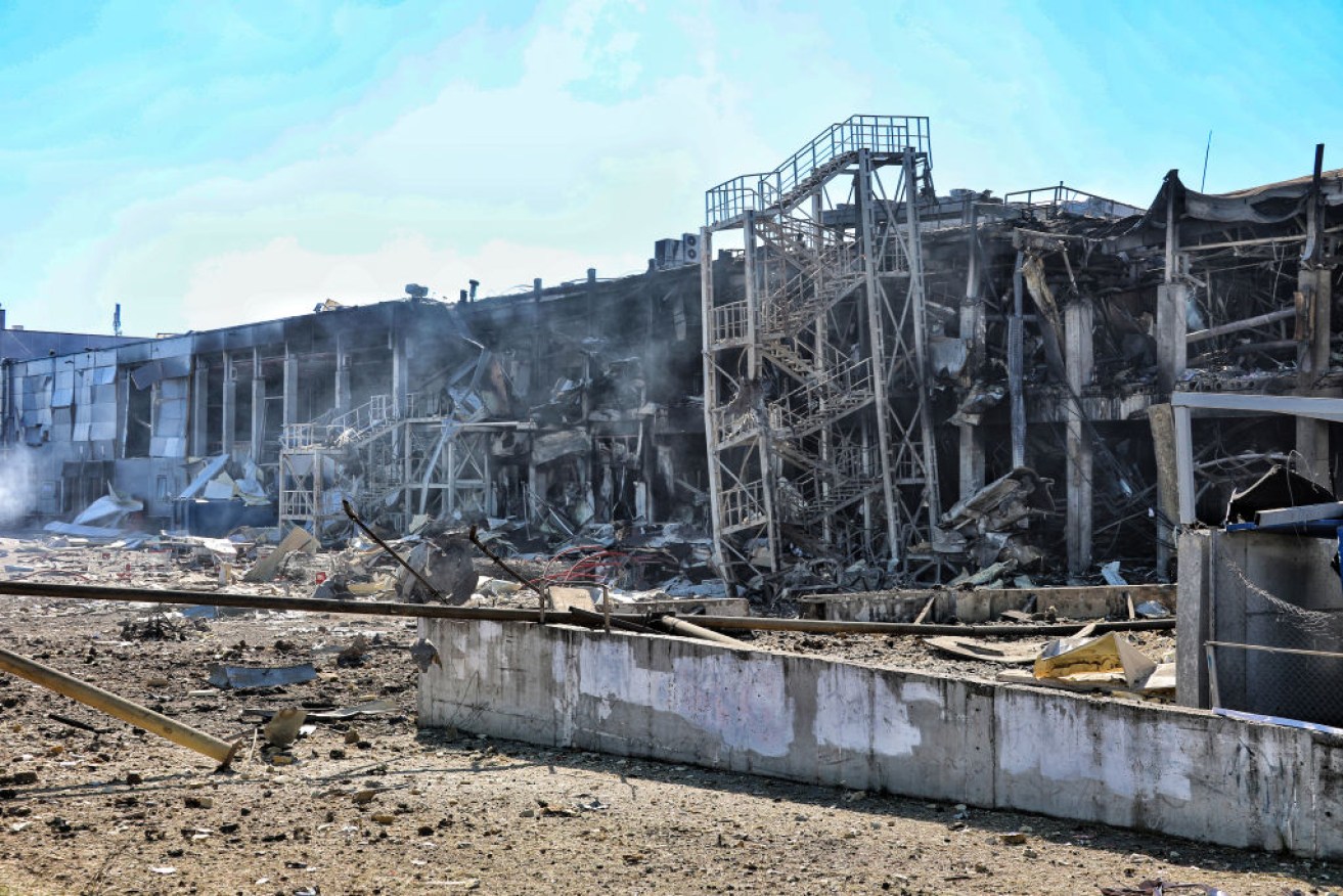 Odesa has been targeted before, as with the missiles that hit this shopping mall with major loss of life. <i>Photo: Getty</i> .
