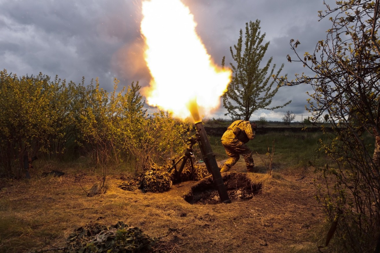 Ukrainian officials say the country's forces have advanced against Russian invaders near Kharkiv.