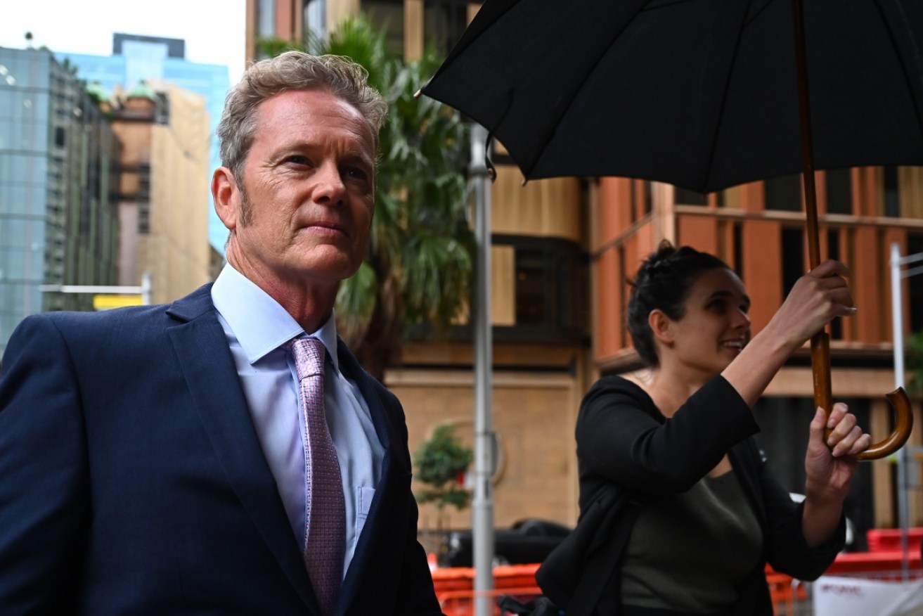 Craig McLachlan denies lying about giving "air kisses" to actresses under bedsheets on stage.