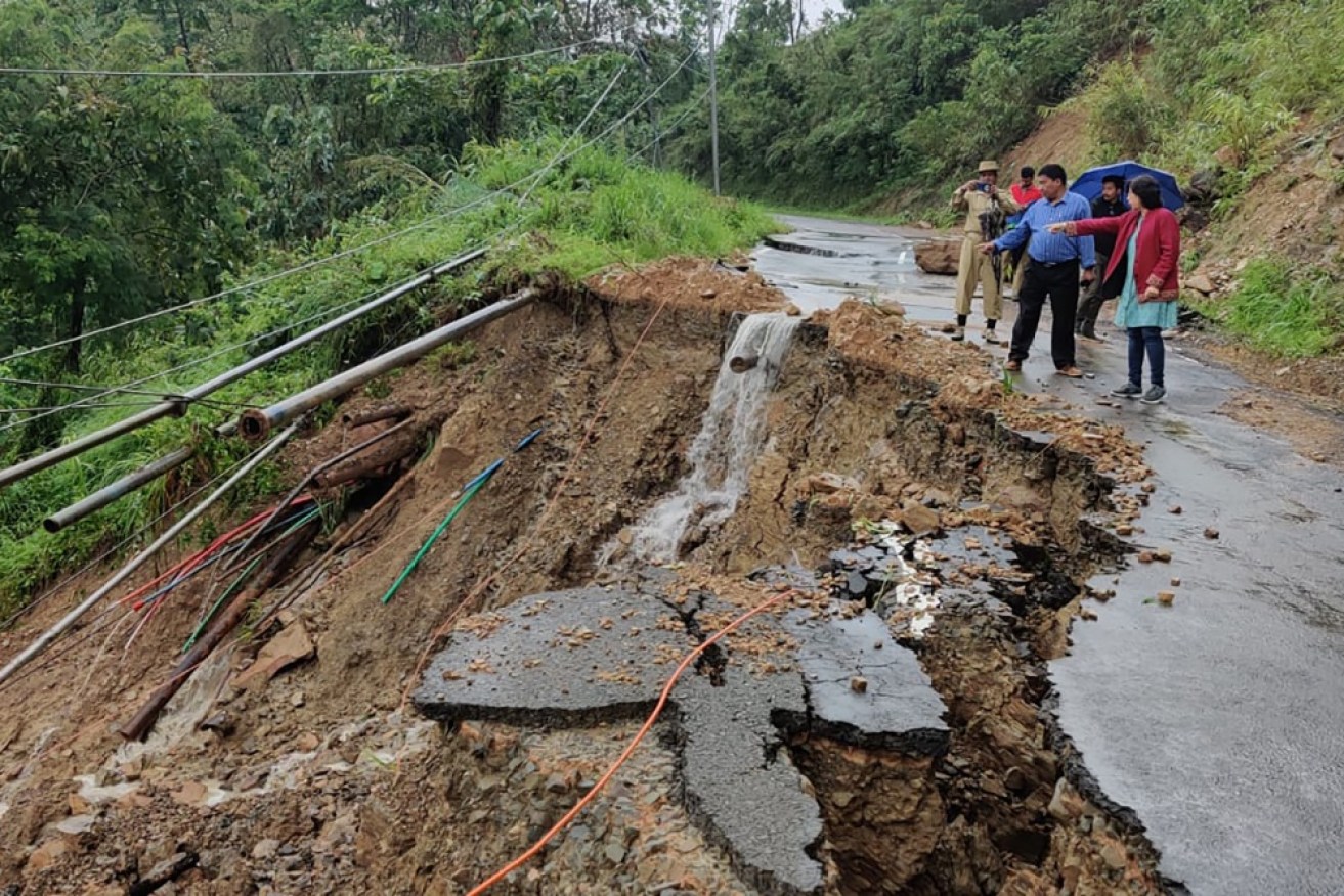 At least 11 people have been killed by heavy flooding and rains in north-east India. 
