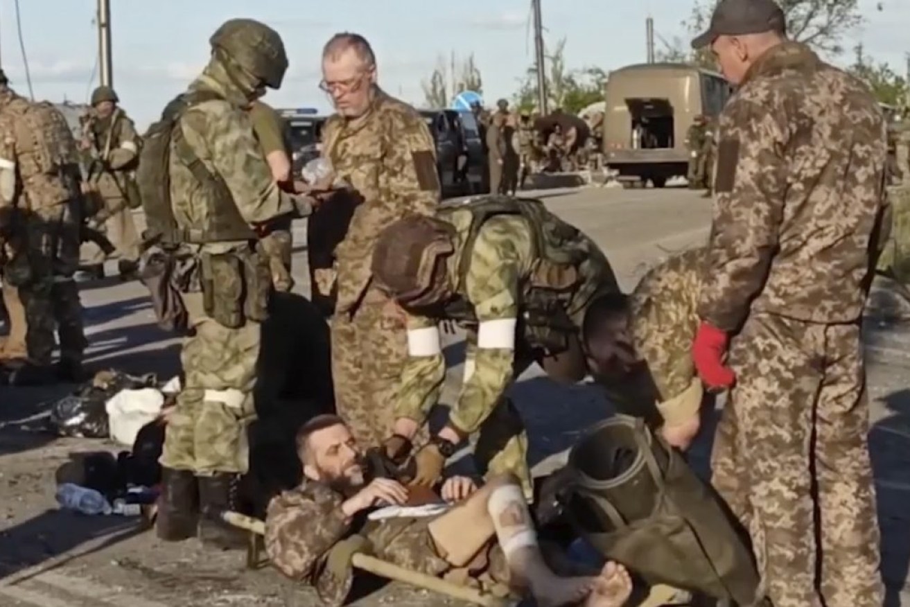 Ukraine's Mariupol troops were taken into Russian custody when the bloody siege ended. <i>Photo: AP</i>