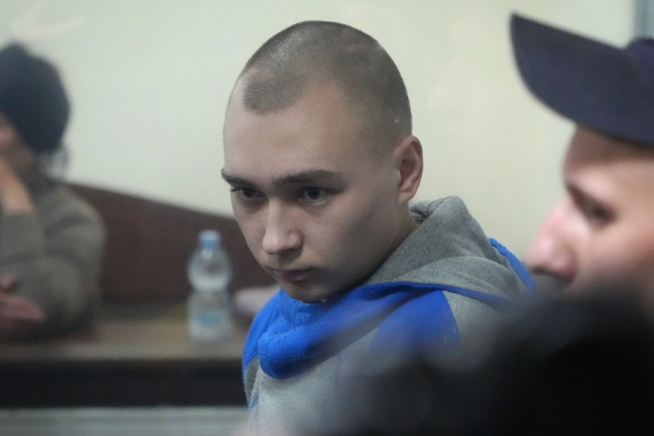 Russian army Sergeant Vadim Shishimarin, 21, is accused of killing an unarmed Ukrainian cyclist. 