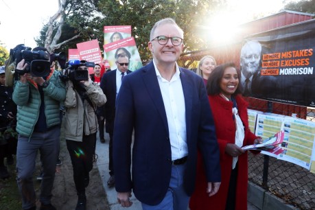 Anthony Albanese targets working class voters in polling-day pitch