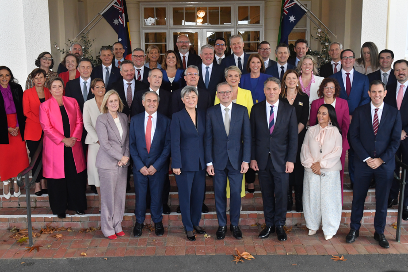 The new Labor cabinet was sworn in on Wednesday.