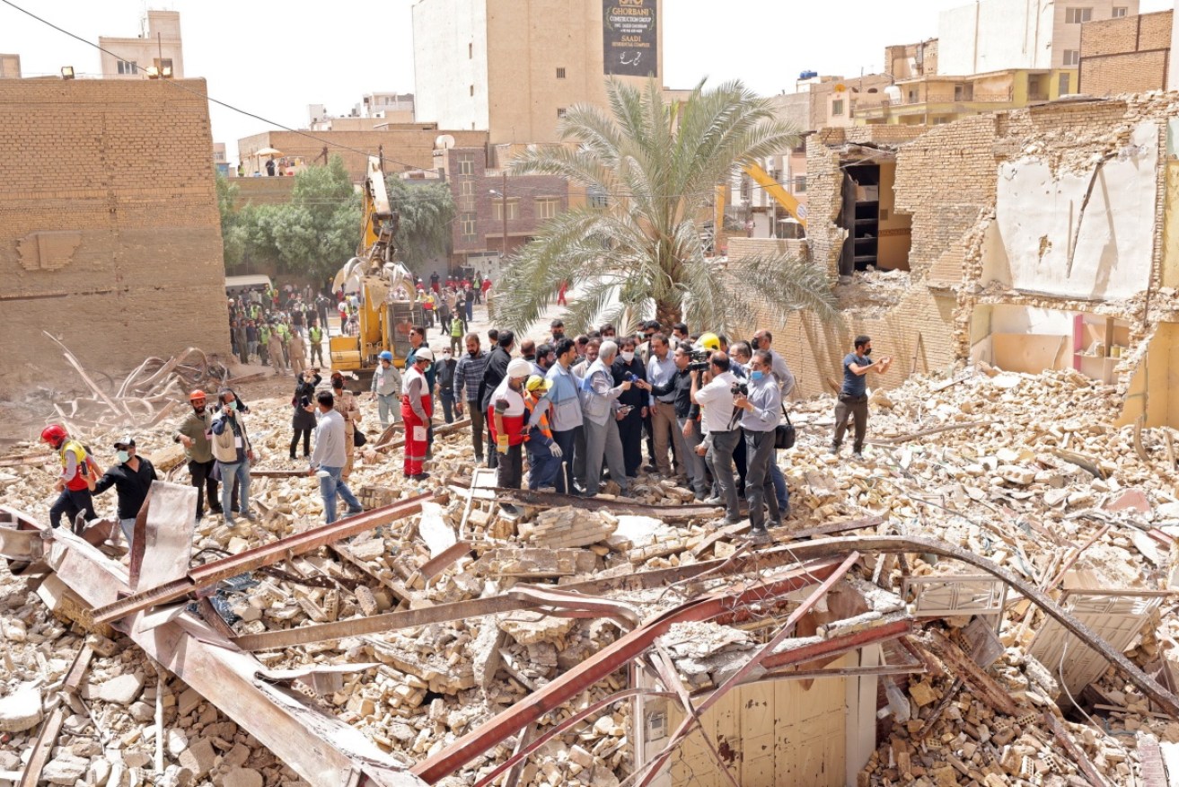 The death toll in the 10-storey building collapse in the city of Abadan, Iran has risen to 37. 