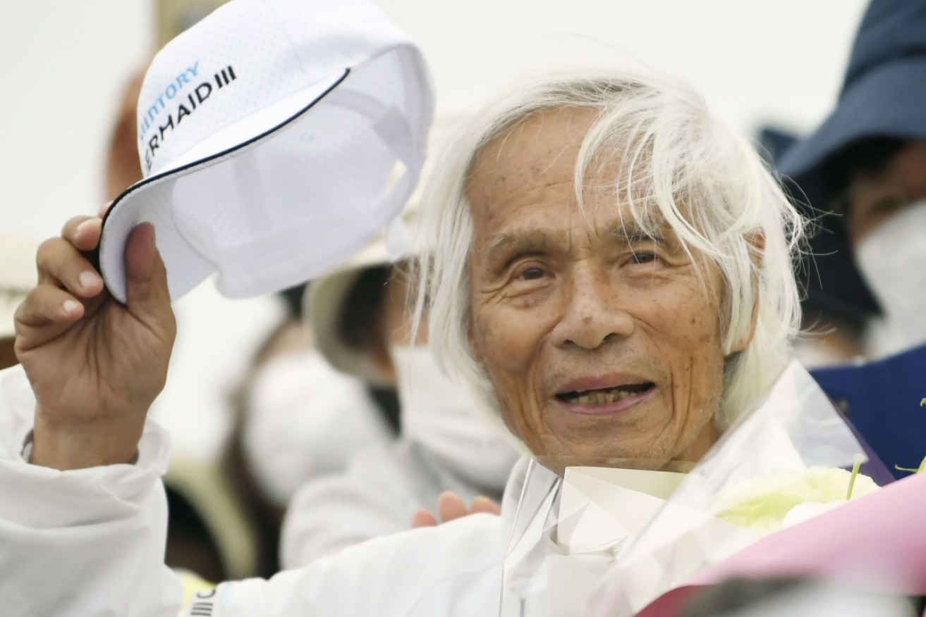 At 83, Japanese sailor Kenichi Horie is now the oldest to sail solo and non-stop across the Pacific. 