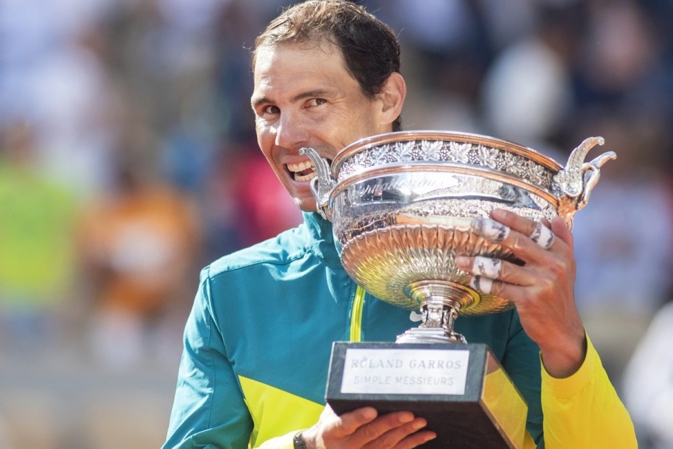 Rafael Nadal was crowned men’s winner on Court Philippe Chatrier. 