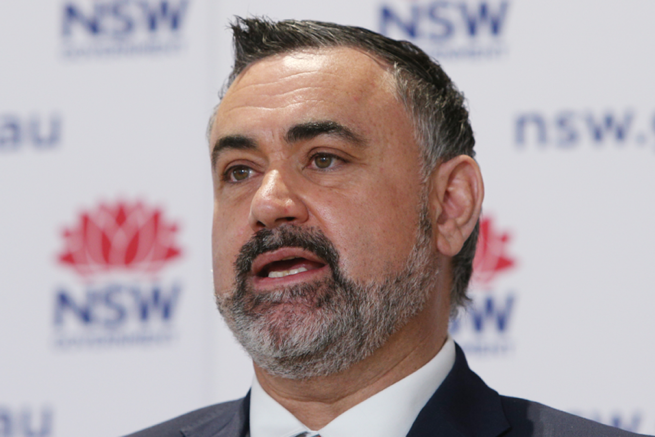 Former NSW deputy premier John Barilaro has stepped aside from his trade job in New York.