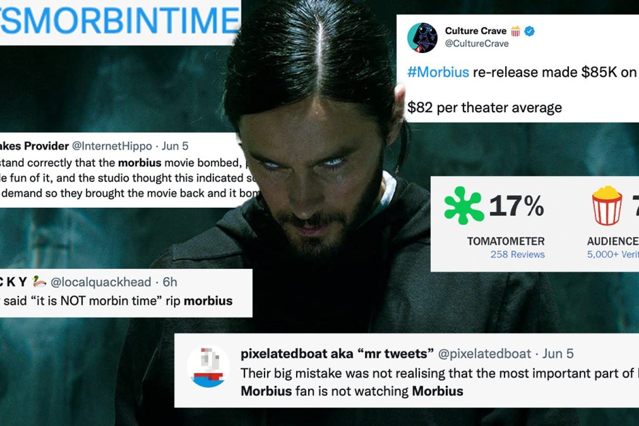 For the past several weeks, Morbius has trended on social media ... and not in a good way. 