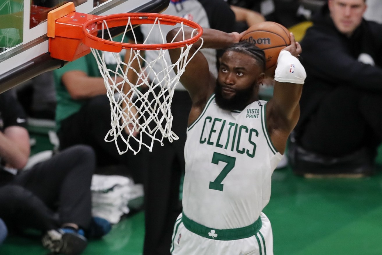 Jaylen Brown scored a team-high 27 points in Boston's NBA Finals Game 3 win over Golden State.