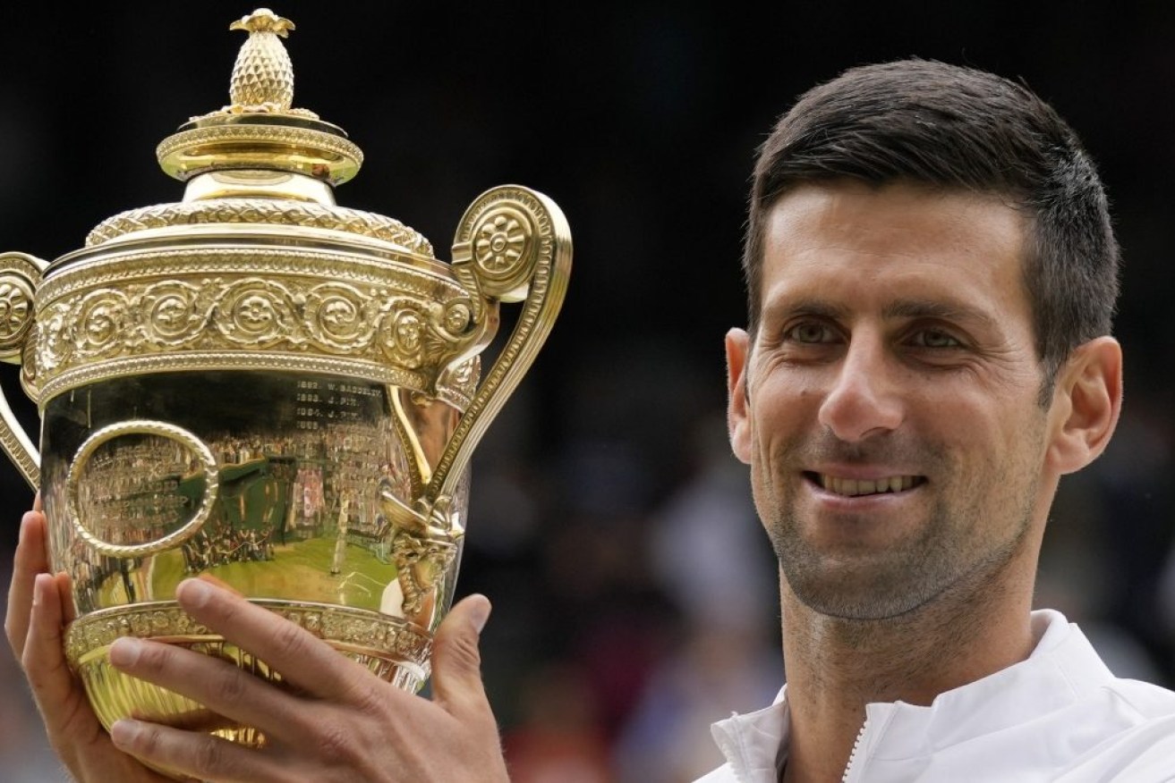 Novak Djokovic will pocket a record $A3.5 million in prizemoney if he retains his men's singles Wimbledon title.