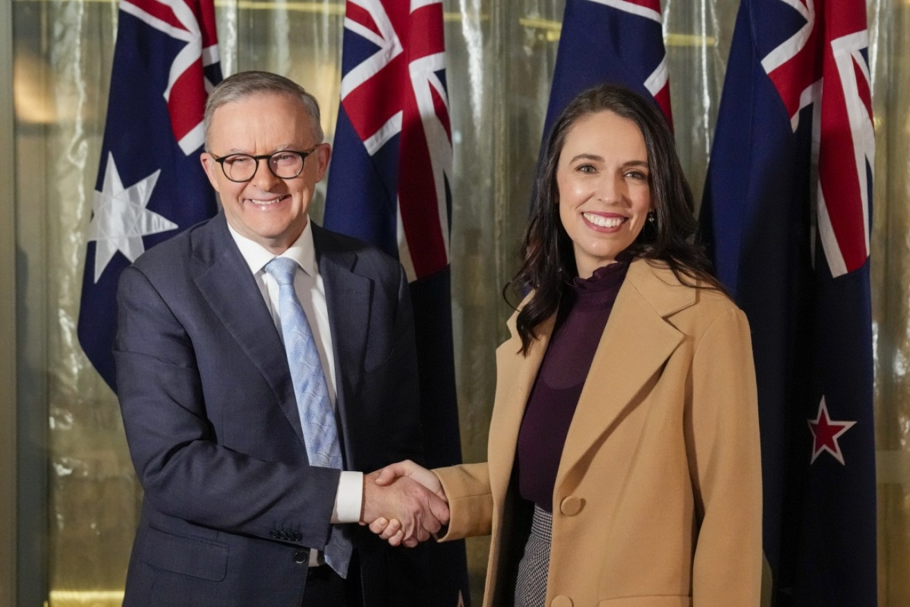 NZ PM Jacinda Ardern is "heartened" by the Albanese government's position on cutting emissions.