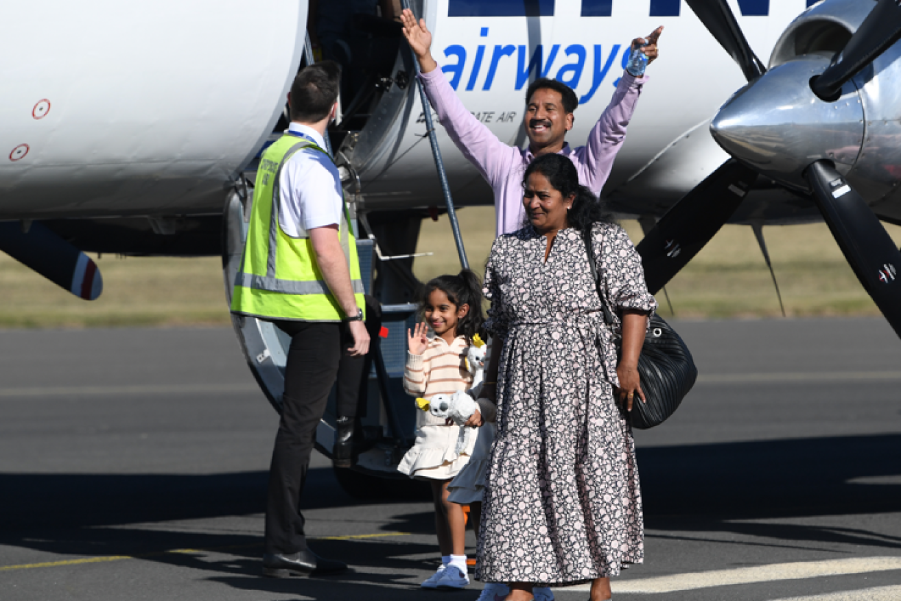 The family's long exile from their Biloela home finally comes to an end. <i>Photo: AAP</i>