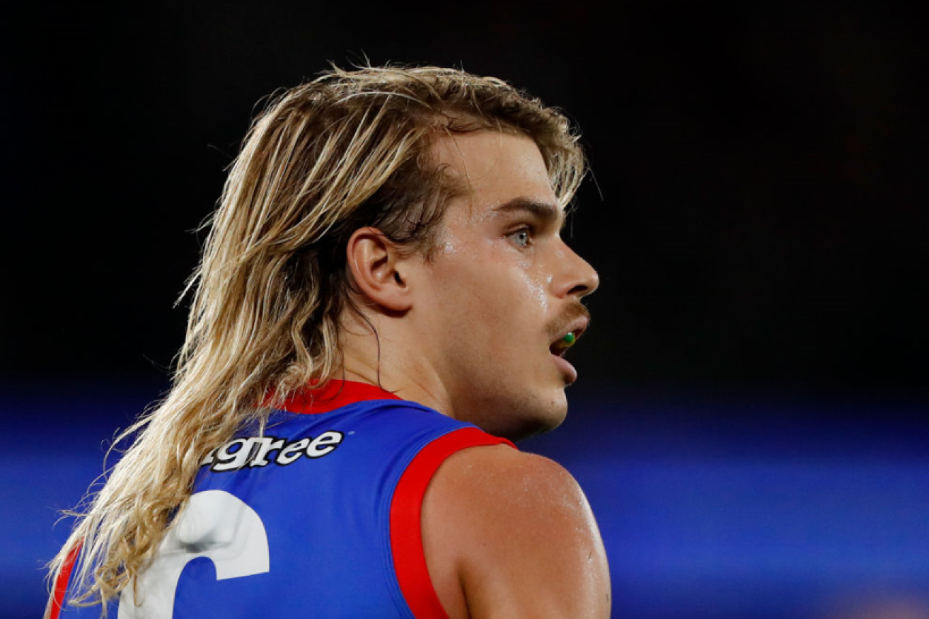 Mercurial Western Bulldogs star Bailey Smith  has added a touch of star power to the iconic 'do.  <i>Photo: Getty</i>
