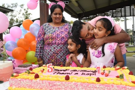 Biloela homecoming proves sweet for Nadesalingam family