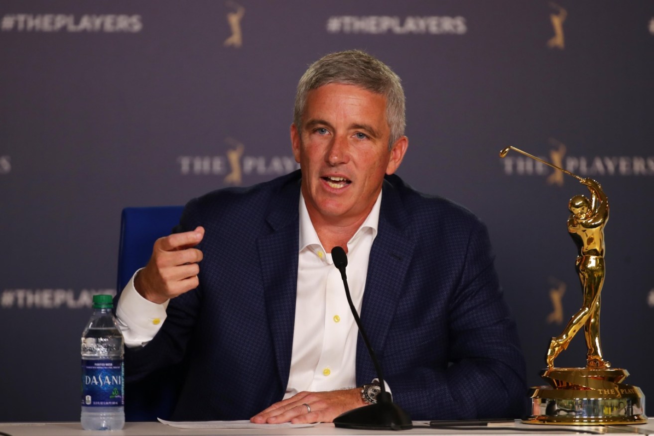 PGA Tour commissioner Jay Monahan has described this week in golf as "unfortunate".