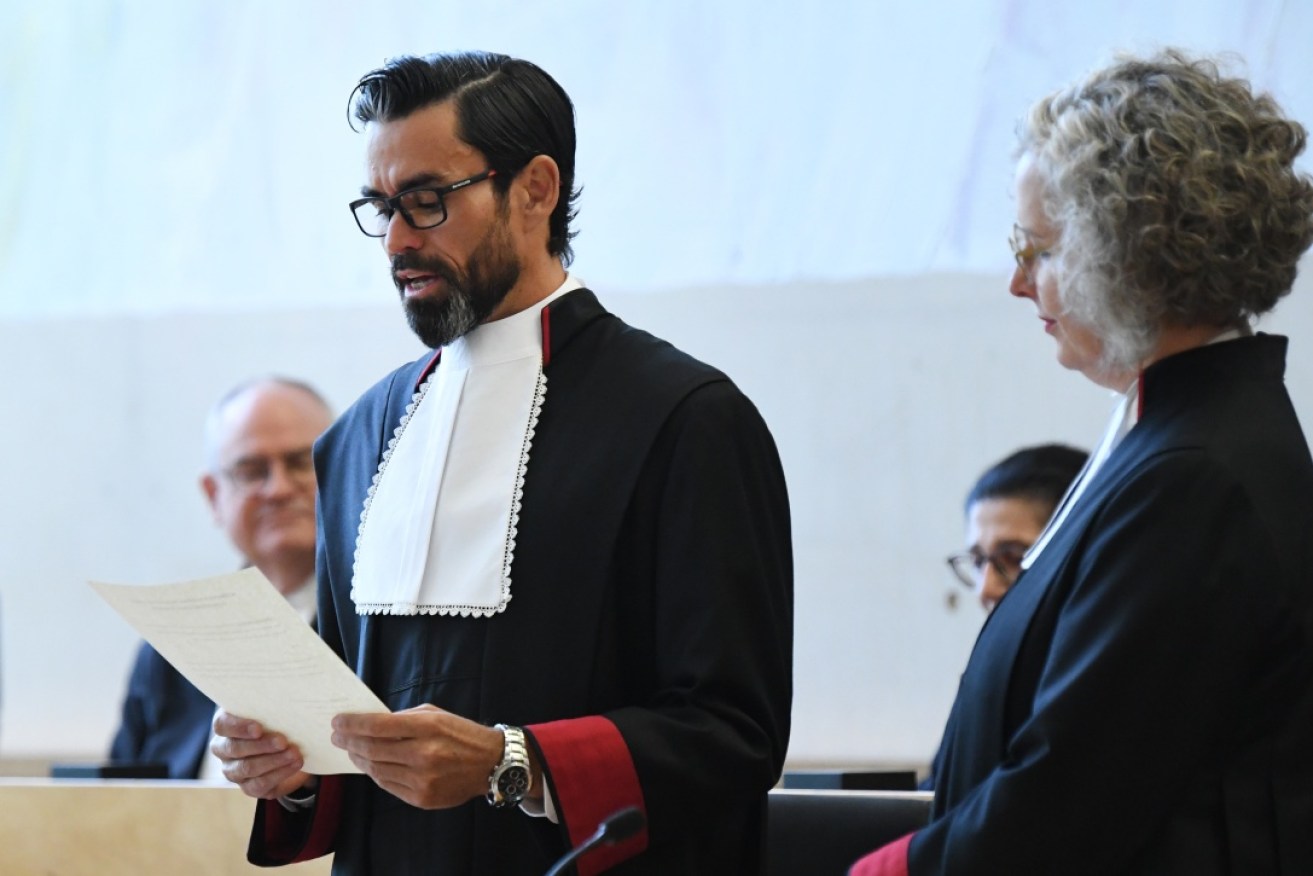 Lincoln Crowley has been sworn in as Australia's first Indigenous Supreme Court judge.