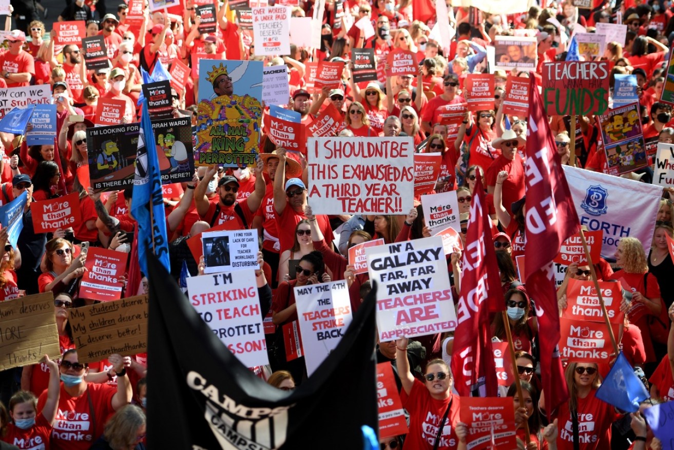 The NSW Teachers Federation has been fined for breaching orders banning industrial action.