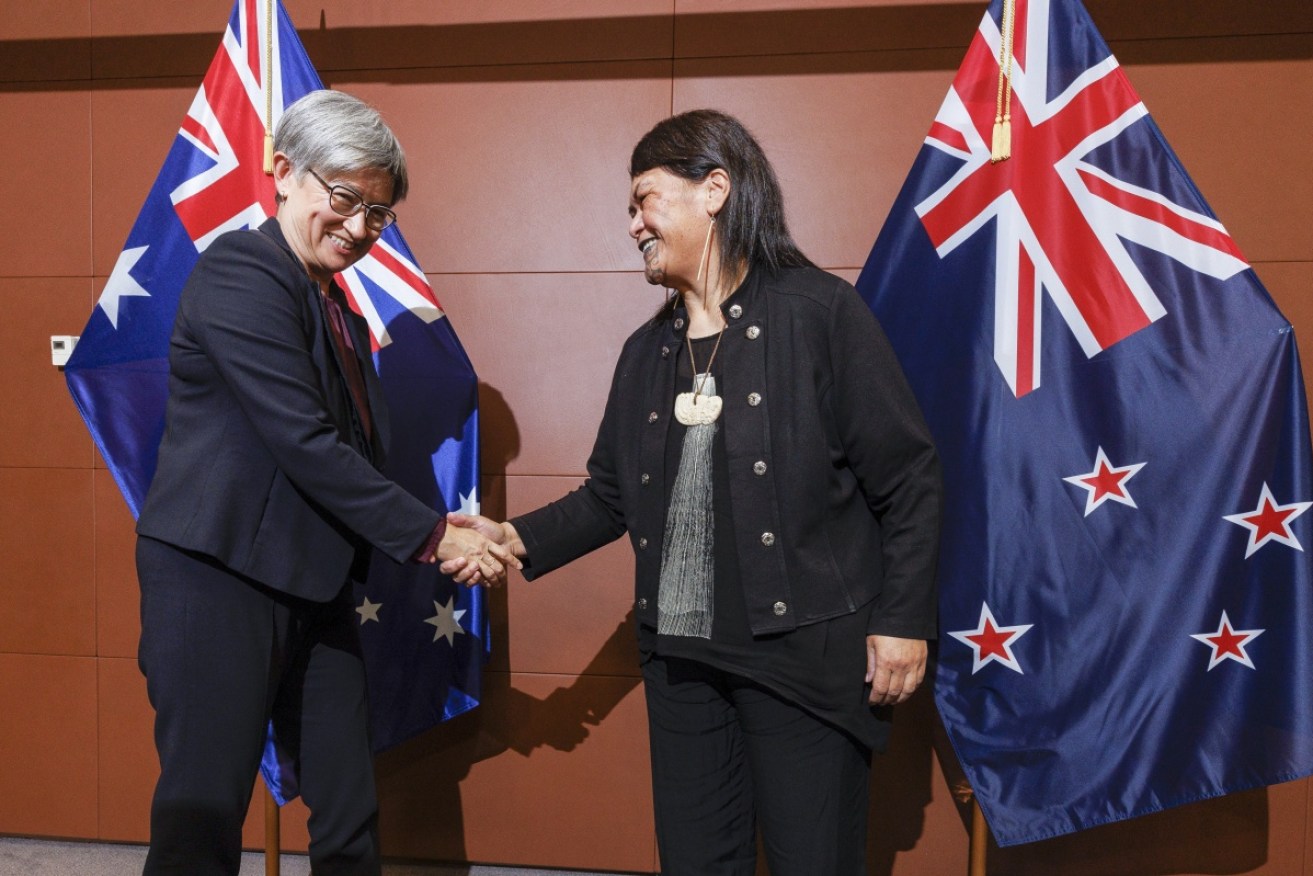 Foreign Minister Penny Wong has met NZ counterpart Nanaia Mahuta in Wellington.