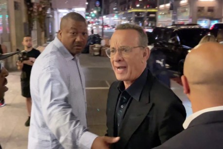 Tom Hanks’ tirade at fans crowding his wife