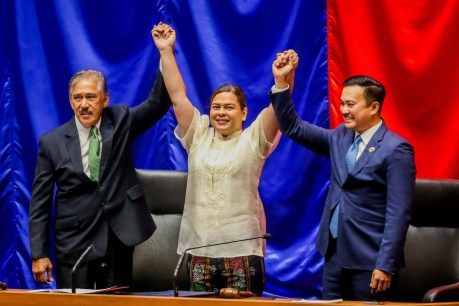 Rodrigo Duterte’s daughter, Sara Duterte-Carpio, sworn in as Philippines vice-president