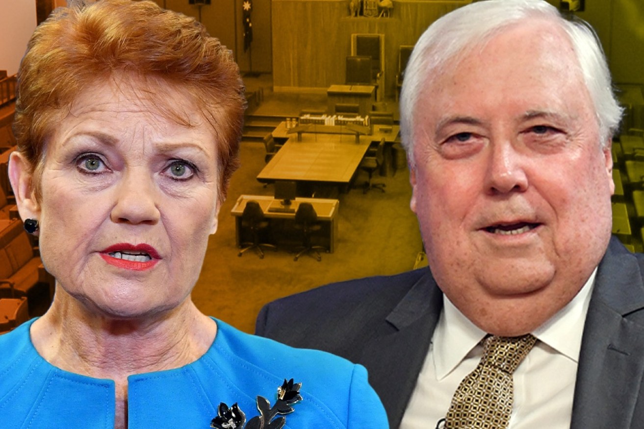 Pauline Hanson and Clive Palmer: The two leaders have actually been engaged in a struggle for territory for a while.