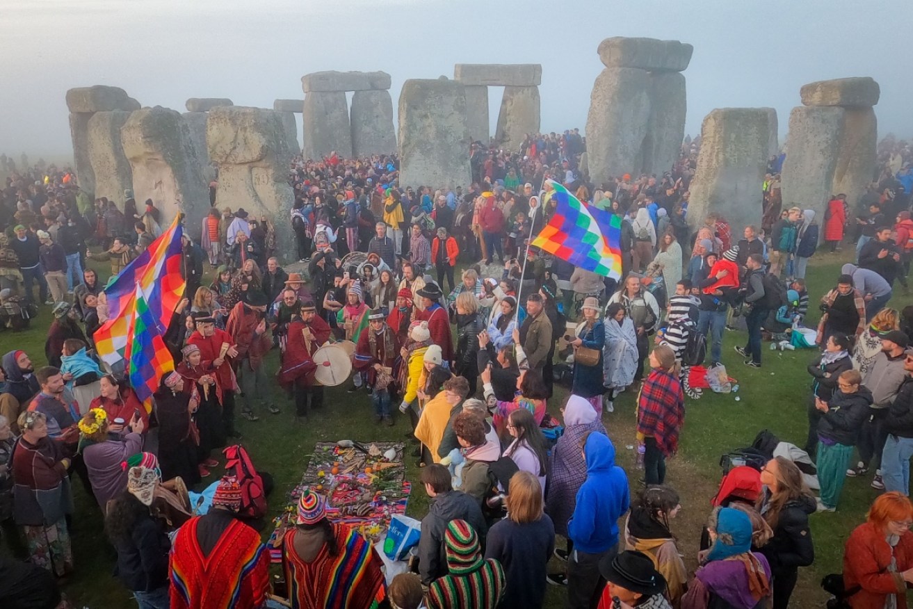 Thousands have gathered at Stonehenge to greet the sunrise and mark the summer solstice.