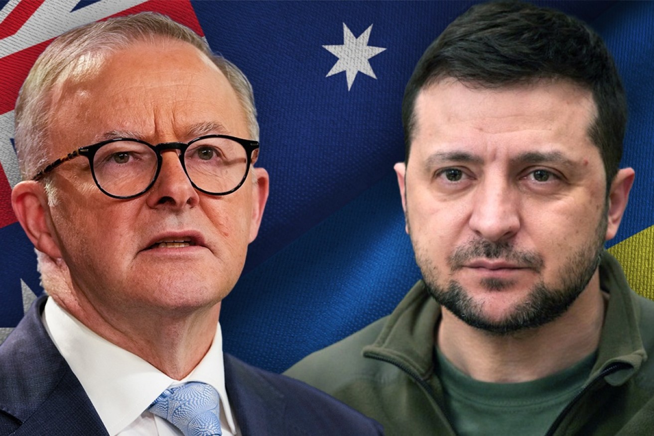 Prime Minister Anthony Albanese has been non-commital about a meeting with the Ukrainian President.