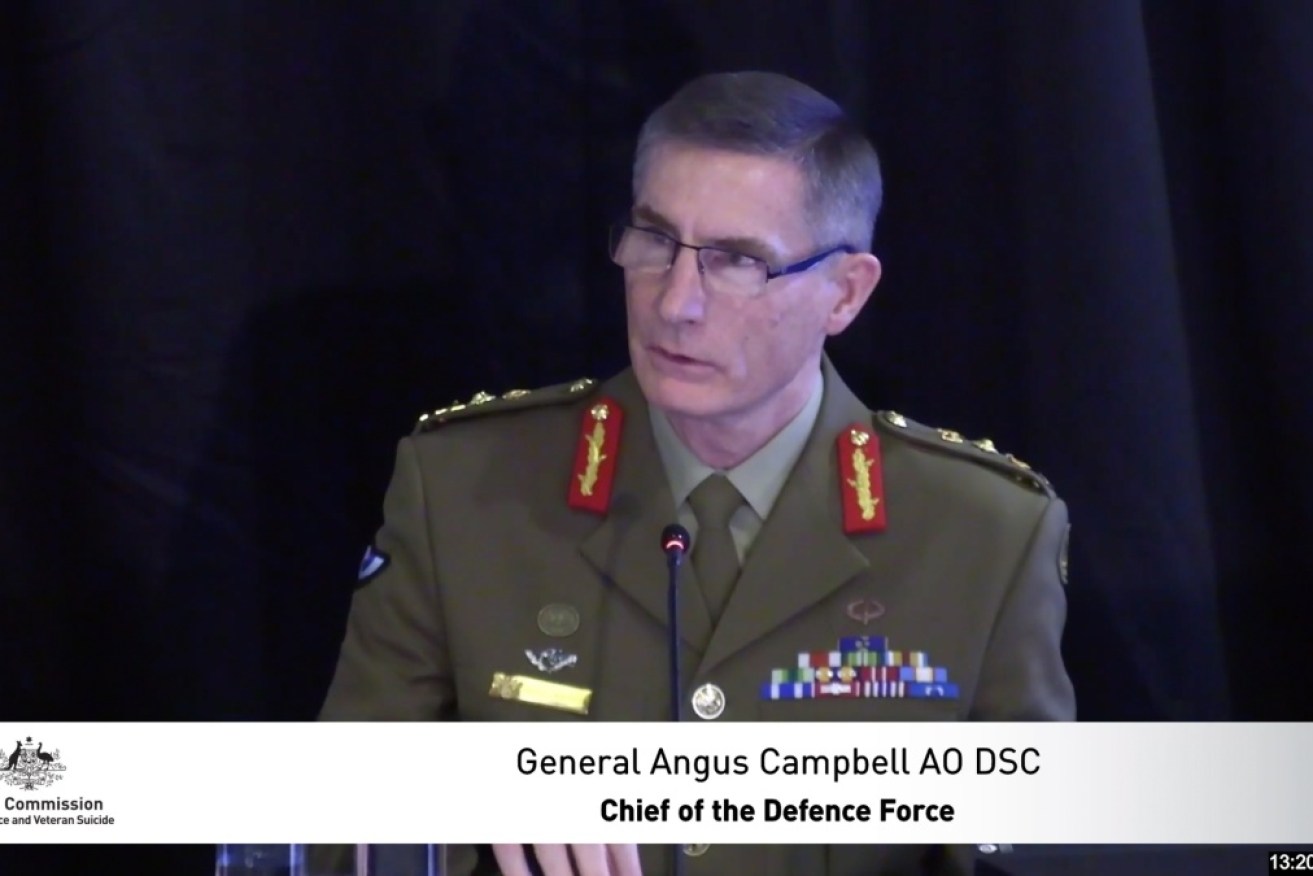 General Angus Campbell says the ADF is not yet getting it right in dealing with suicide issues. 