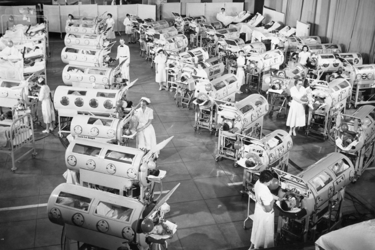 Before polio vaccination took effect, too many small children ended up in iron lungs. 