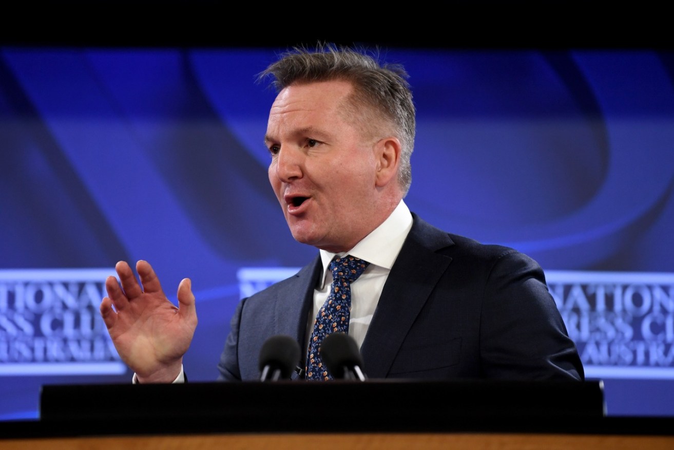 Chris Bowen says Labor will introduce a climate change bill in the first week of parliament.
