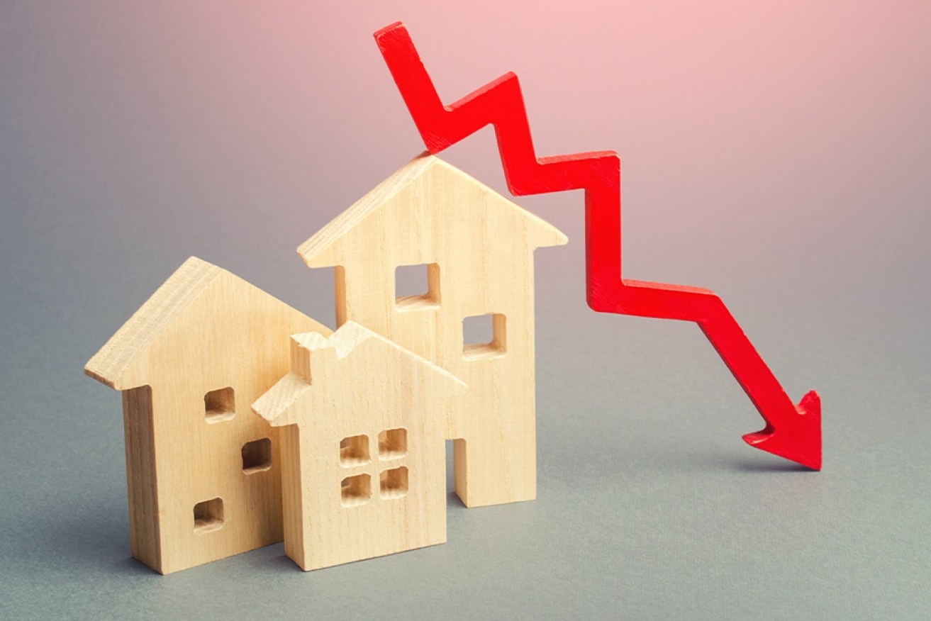 House prices have fallen again in most capital cities.  