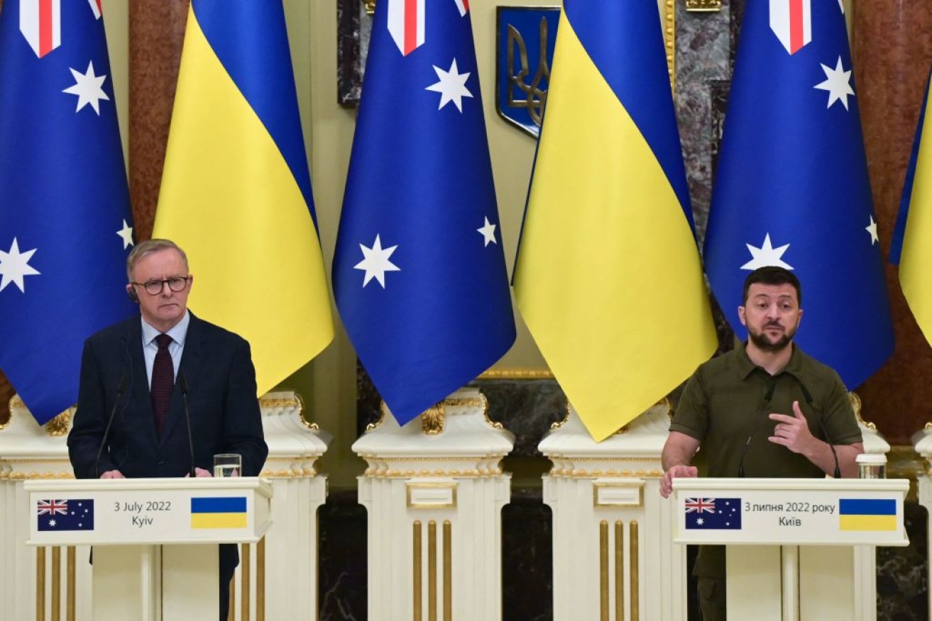 The Ukrainian president will address Australian university students next week.